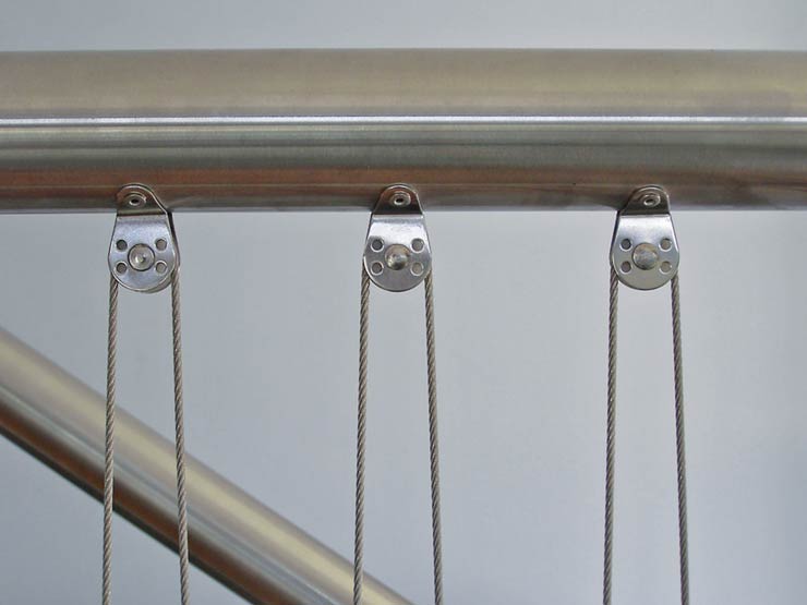 Stainless steel Pulleys For Continuous Cables Bridco Australia