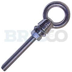 M12*120 Stainless Steel Lifting Eye Bolts with Washer and Nut Long Shank Nut