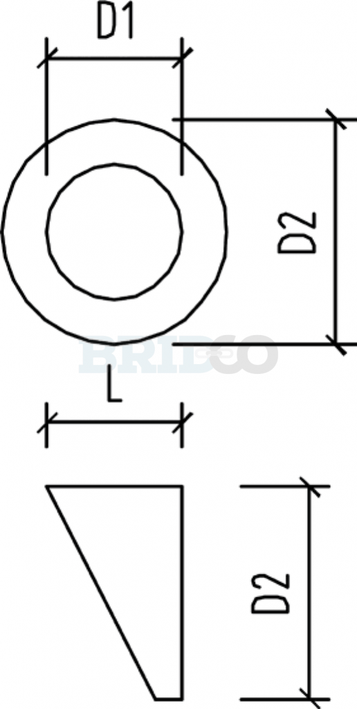 Nylon Washer Bevelled Angled In 3 Sizes Bridco