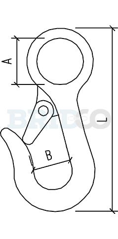 Eye Slip Hook diagram