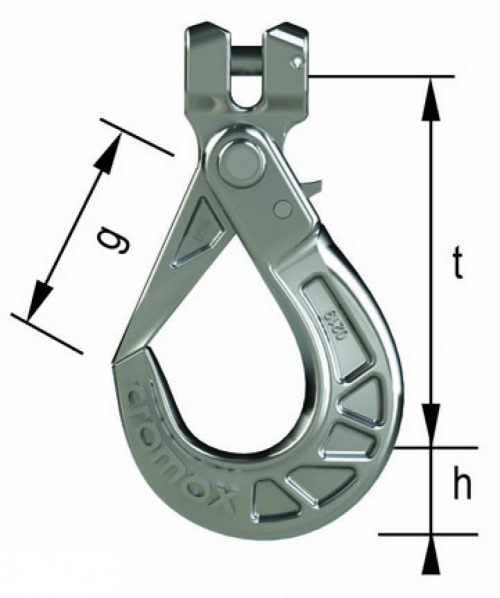 cromox Self Locking Clevis Hooks diagram